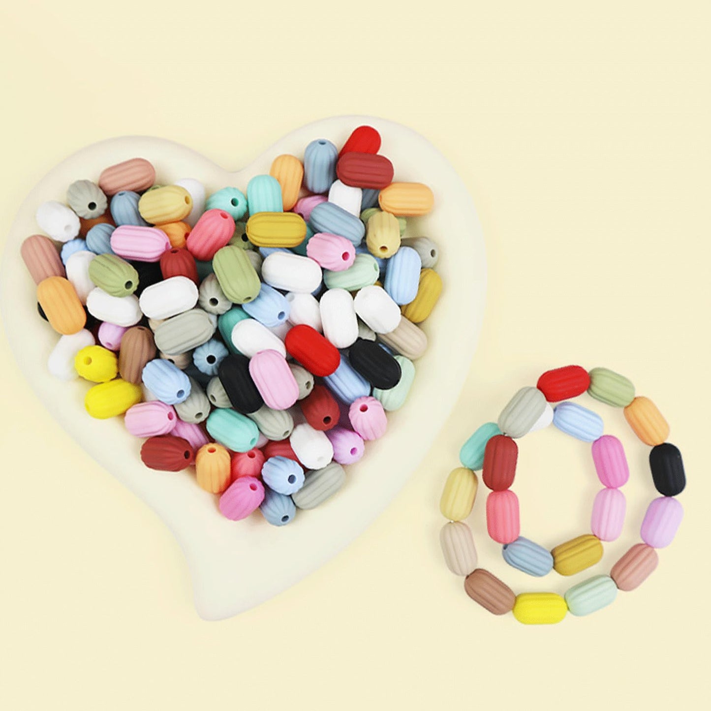 Colorful Silicone Beads for Jewelry and Crafts