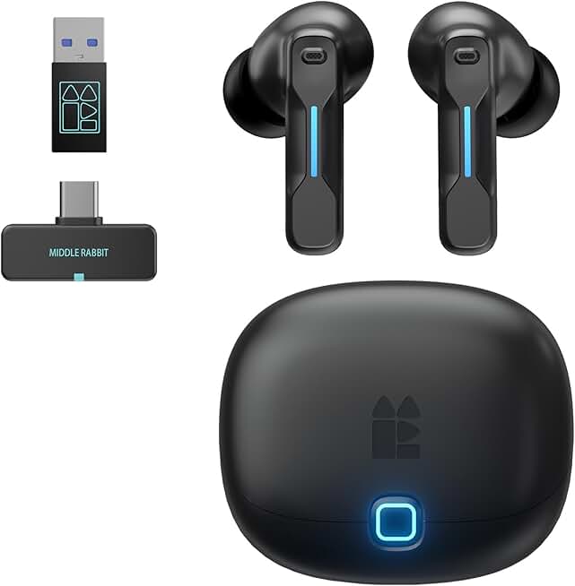 Wireless Gaming Earbuds with Mic and Low Latency