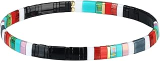 Colorful Beaded Stretch Bracelet for Women