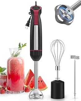 Handheld 1000W Immersion Blender with 3-in-1 Attachments