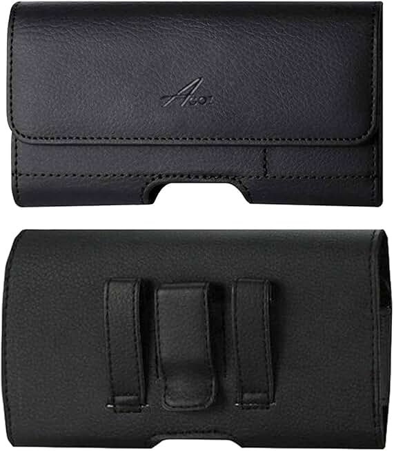 Premium Leather Wallet Case with Belt Clip for LG Phones