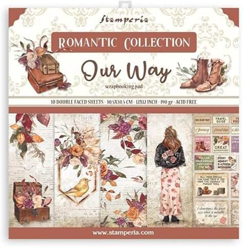 Multicoloured Scrapbooking Pad, 12 x 12 inches