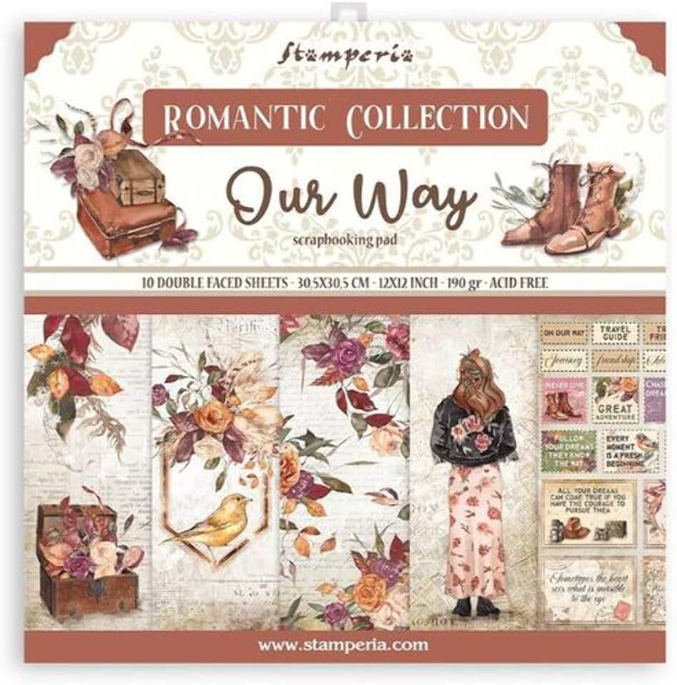 Multicoloured Scrapbooking Pad, 12 x 12 inches