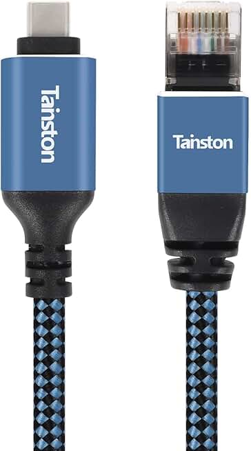 75Ft USB C to Ethernet Cable for Laptop and More