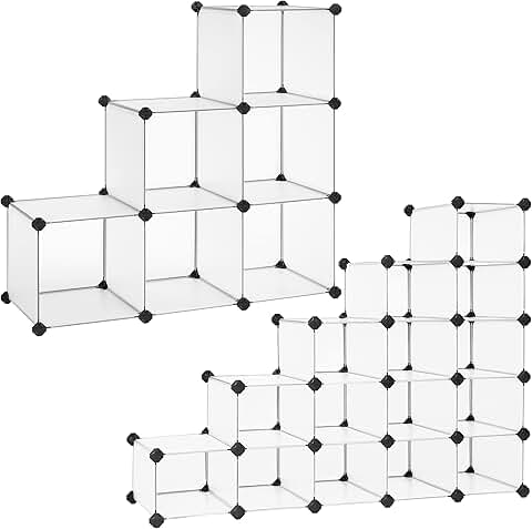 Cube Storage Organizer with Shoe Rack and Shelves