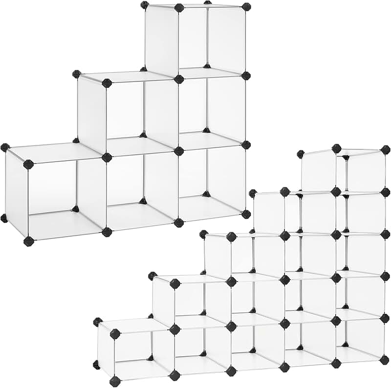 Cube Storage Organizer with Shoe Rack and Shelves