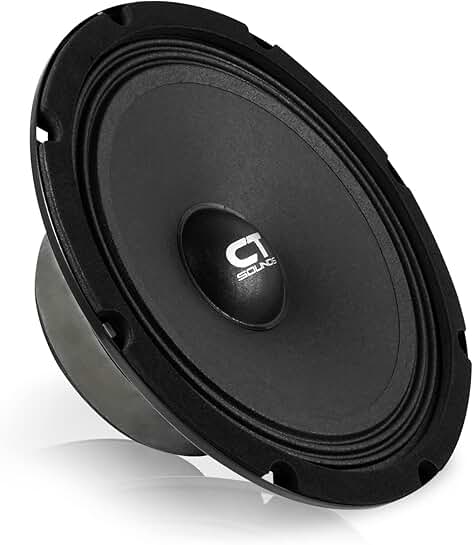 8-inch shallow mount midrange speaker, 200W RMS