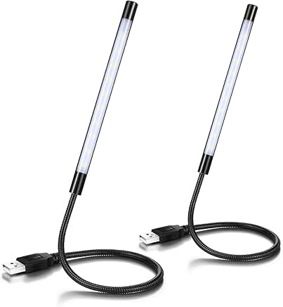 2-Pack USB LED Keyboard Lights with Touch Switch