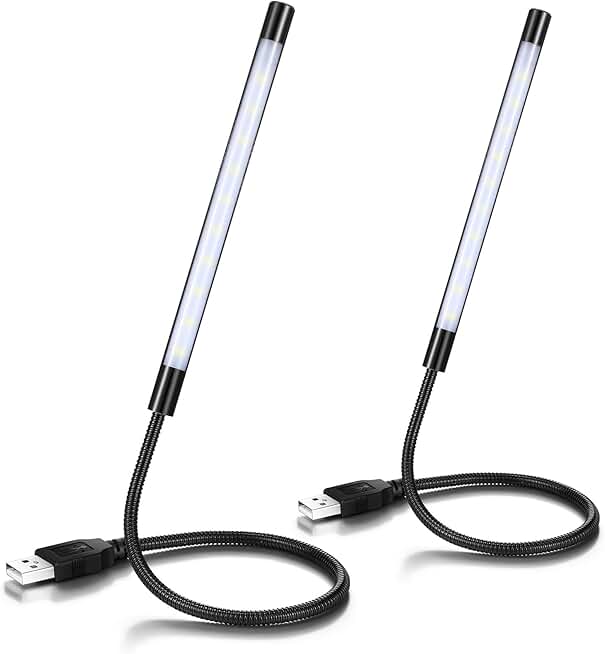 2-Pack USB LED Keyboard Lights with Touch Switch