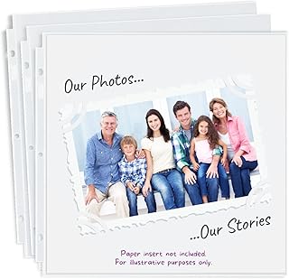 Heavyweight 12x12 Scrapbook Pages, 100 Pack