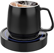 Electric Coffee Warmer and Mug Set for Desk Use