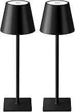 Two Portable Cordless LED Desk Lamps with Dimming
