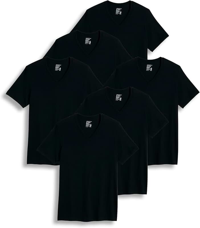 Men's Classic V-Neck Undershirt Pack of 6