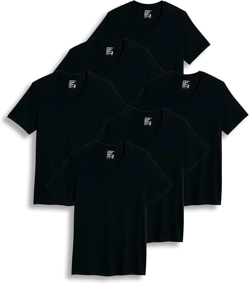 Men's Classic V-Neck Undershirt Pack of 6