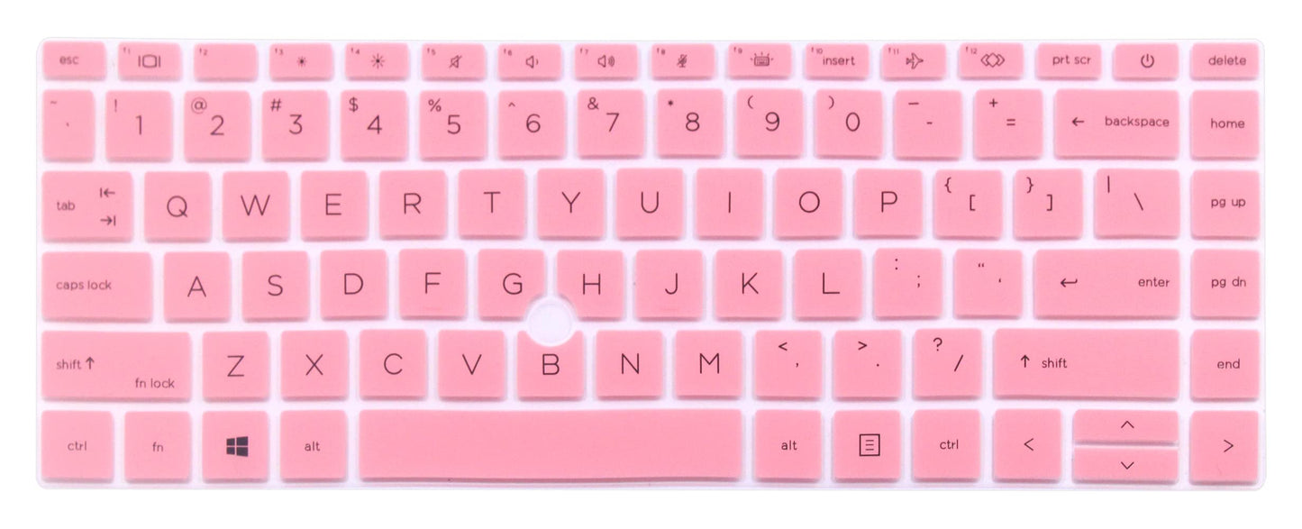 Pink Silicone Keyboard Cover for 14" Laptops