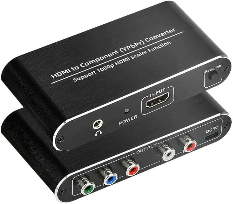 HDMI to Component Converter with Scaler and Audio Output