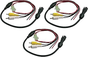 4-pin Female Camera to RCA Adapter with Power (Pack of 3)