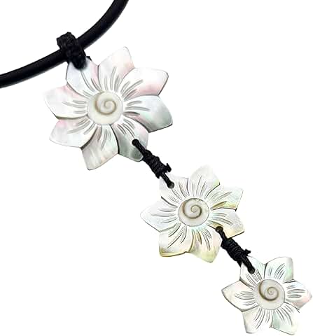 Hand Carved Mother of Pearl Shiva Eye Pendant Necklace
