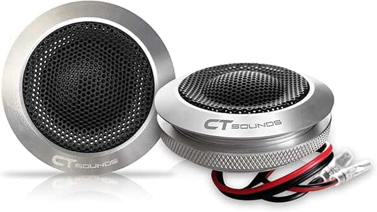 Pair of 25mm 100W Flush-Mount Silk-Dome Tweeters