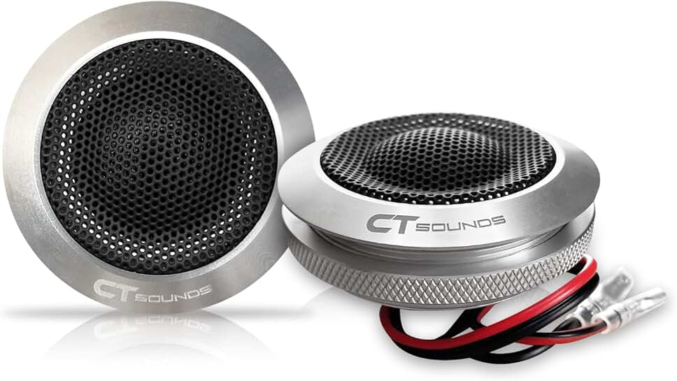 Pair of 25mm 100W Flush-Mount Silk-Dome Tweeters