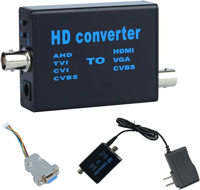 BNC to HDMI Video Signal Converter 4-in-1 for Security Systems