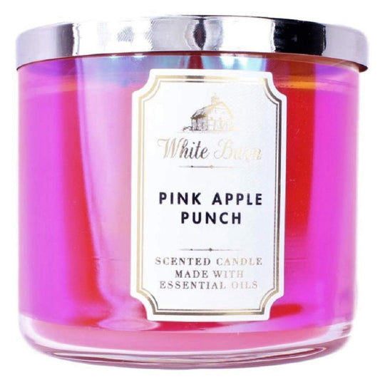 Pink Apple Punch 3 Wick Scented Candle with Essential Oils 14.5 oz  411 g