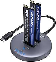 Dual-Bay NVMe SSD Cloner Dock with USB-C