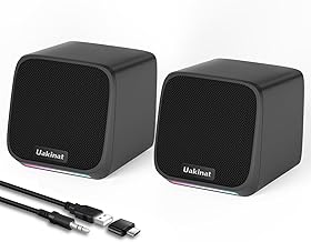 Small USB-powered computer speakers with 3.5mm aux