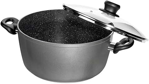2016 7.4 Quart Non-stick Stone Coated Stock Pot with Lid