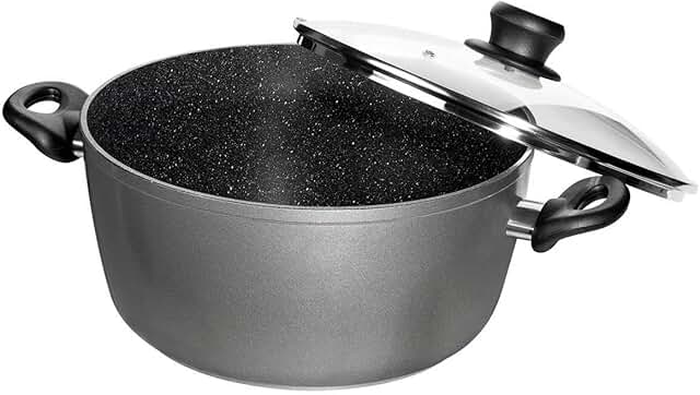 2016 7.4 Quart Non-stick Stone Coated Stock Pot with Lid