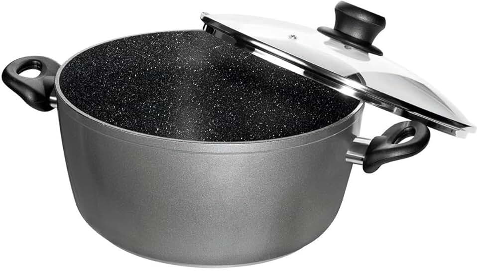 2016 7.4 Quart Non-stick Stone Coated Stock Pot with Lid