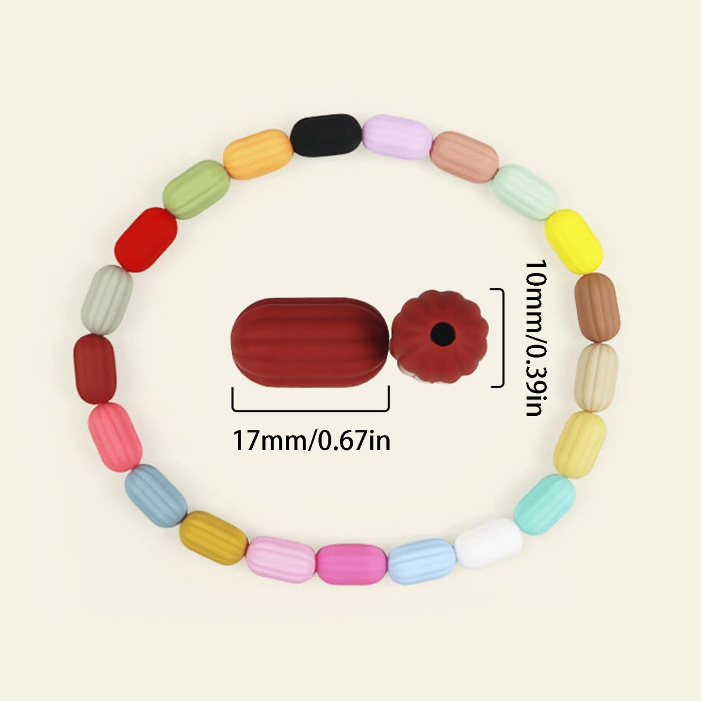 Colorful Silicone Beads for Jewelry and Crafts