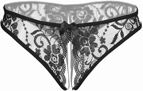 Women’s Floral Lace Briefs with Bow Center