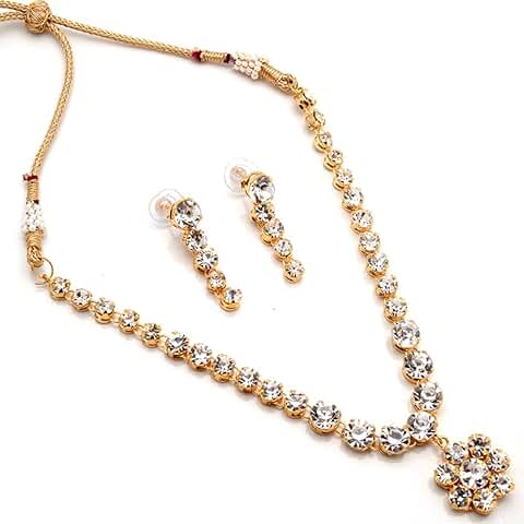 Layered Onyx and Pearl Necklace Set with Earrings