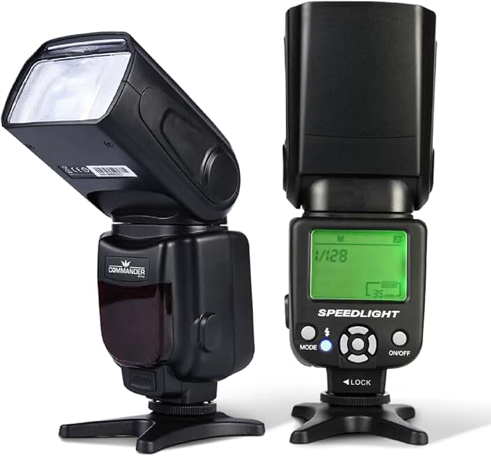Flash for DSLR and Mirrorless Cameras with Hot Shoe