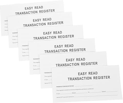 Large Print Personal Checkbook and Expense Tracker