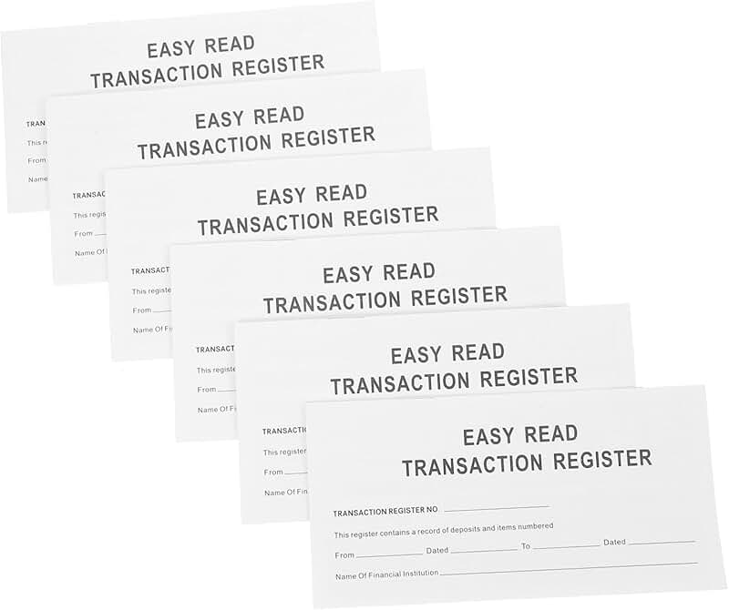 Large Print Personal Checkbook and Expense Tracker