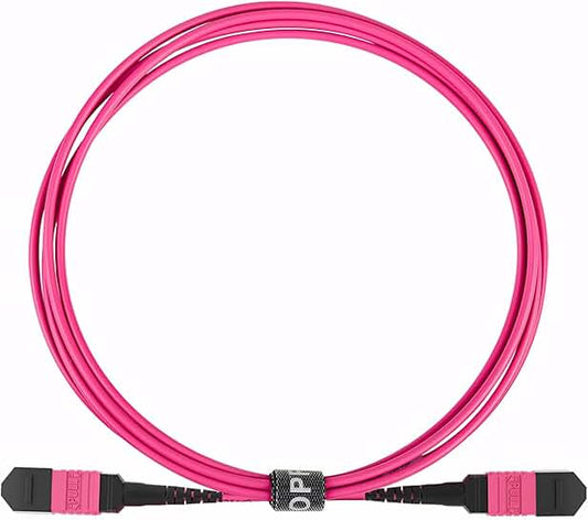 12-Fiber OM4 MPO Fiber Cable, 9.7m