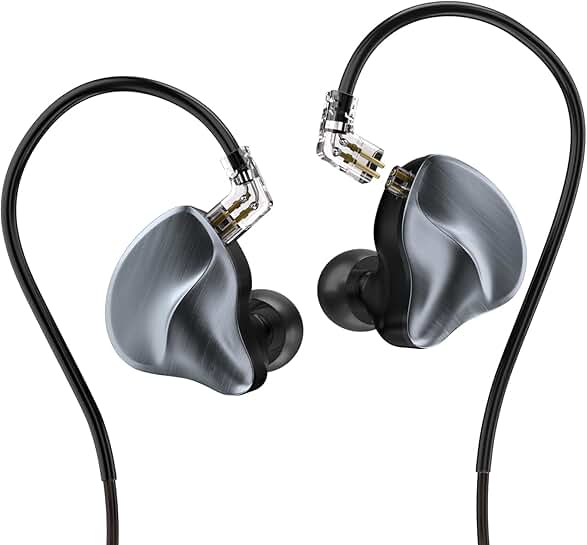 Wired In-Ear Monitors with Detachable Cable and HiFi Bass