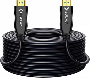 66FT HDMI Fiber Optic Cable for 4K HDR Gaming and TV