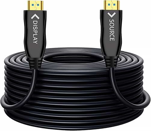 66FT HDMI Fiber Optic Cable for 4K HDR Gaming and TV