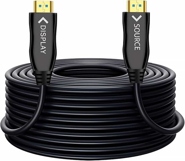 66FT HDMI Fiber Optic Cable for 4K HDR Gaming and TV