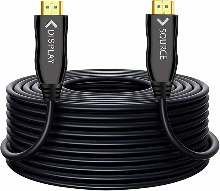 66FT HDMI Fiber Optic Cable for 4K HDR Gaming and TV