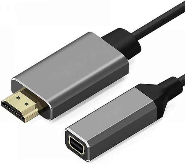 HDMI to Mini DisplayPort Converter Cable 4K