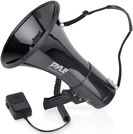 50W Megaphone with Siren and Aux Input