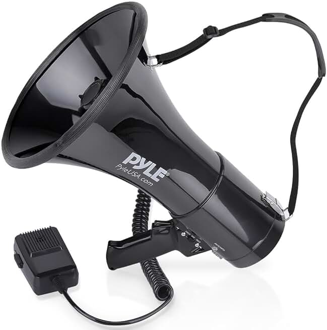 50W Megaphone with Siren and Aux Input
