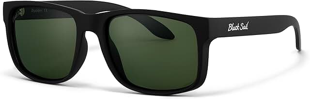 Square Frame Polarized Sunglasses with UV400 and Mirrored Lenses
