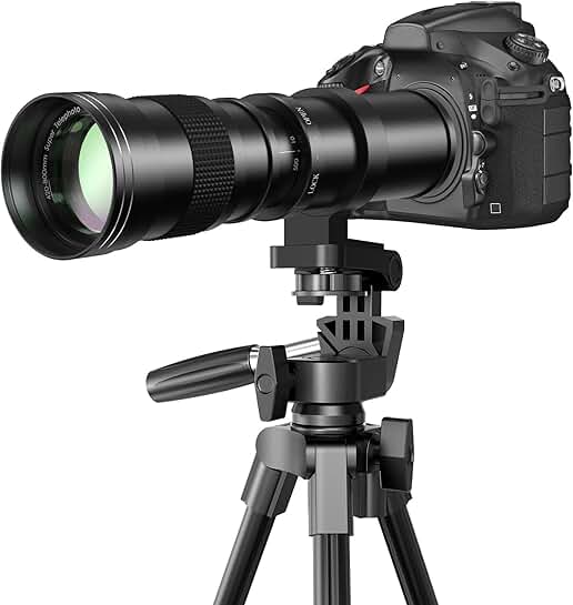 Manual Focus Telephoto Zoom Lens 420-800mm for DSLR