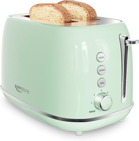 2-Slice Stainless Steel Toaster with Bagel and Shade Settings