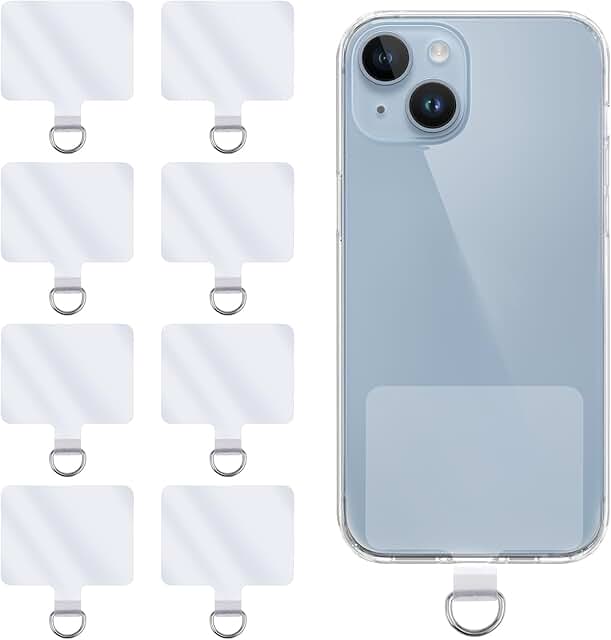 8 Transparent Phone Tether Tabs for Smartphones